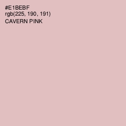 #E1BEBF - Cavern Pink Color Image